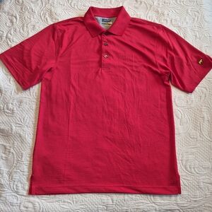 Jack Nicklaus men's size small, red 3 button polo shirt EUC